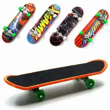 10pcs set Fingerboard Mini Finger Skateboard Plastic Finger Skate Scooter Throwbacks Original Boys Mini Skateboard Toy