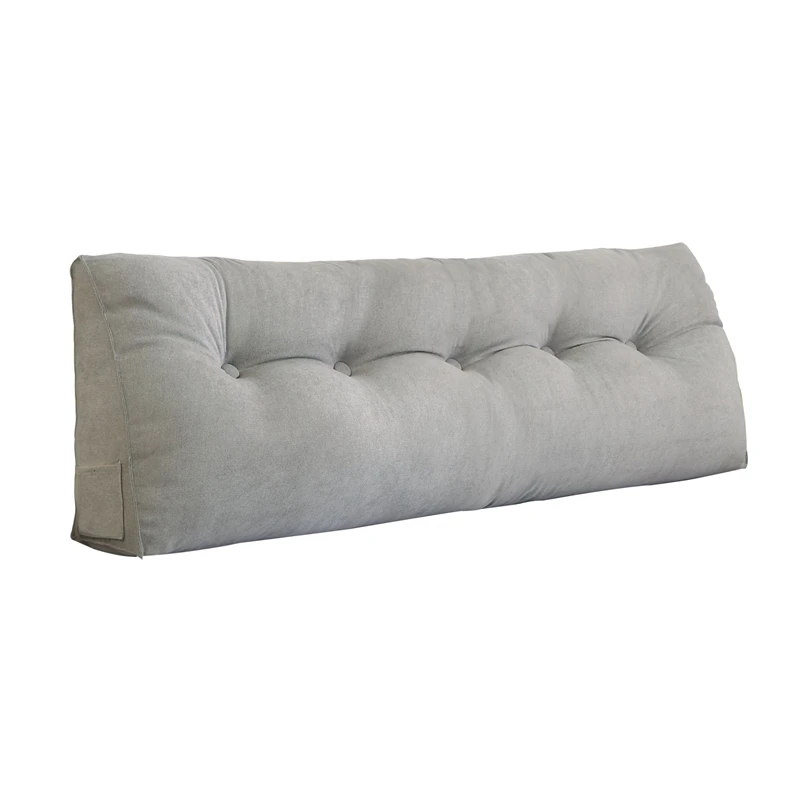 Горячая подушки для прикроватной клиновидной подушки для спинка кровати Короткие Плюшевые Подушки для спальни однотонные подушки для кровати