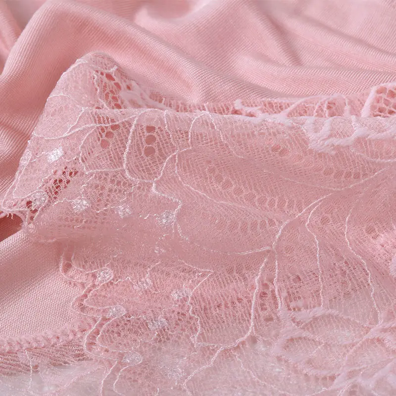 Фото SuyaDream женские кружевные трусики, 100% натуральный шелк, удобные, здоровые, повседневная одежда, розовые, белые трусы со средней талией №5