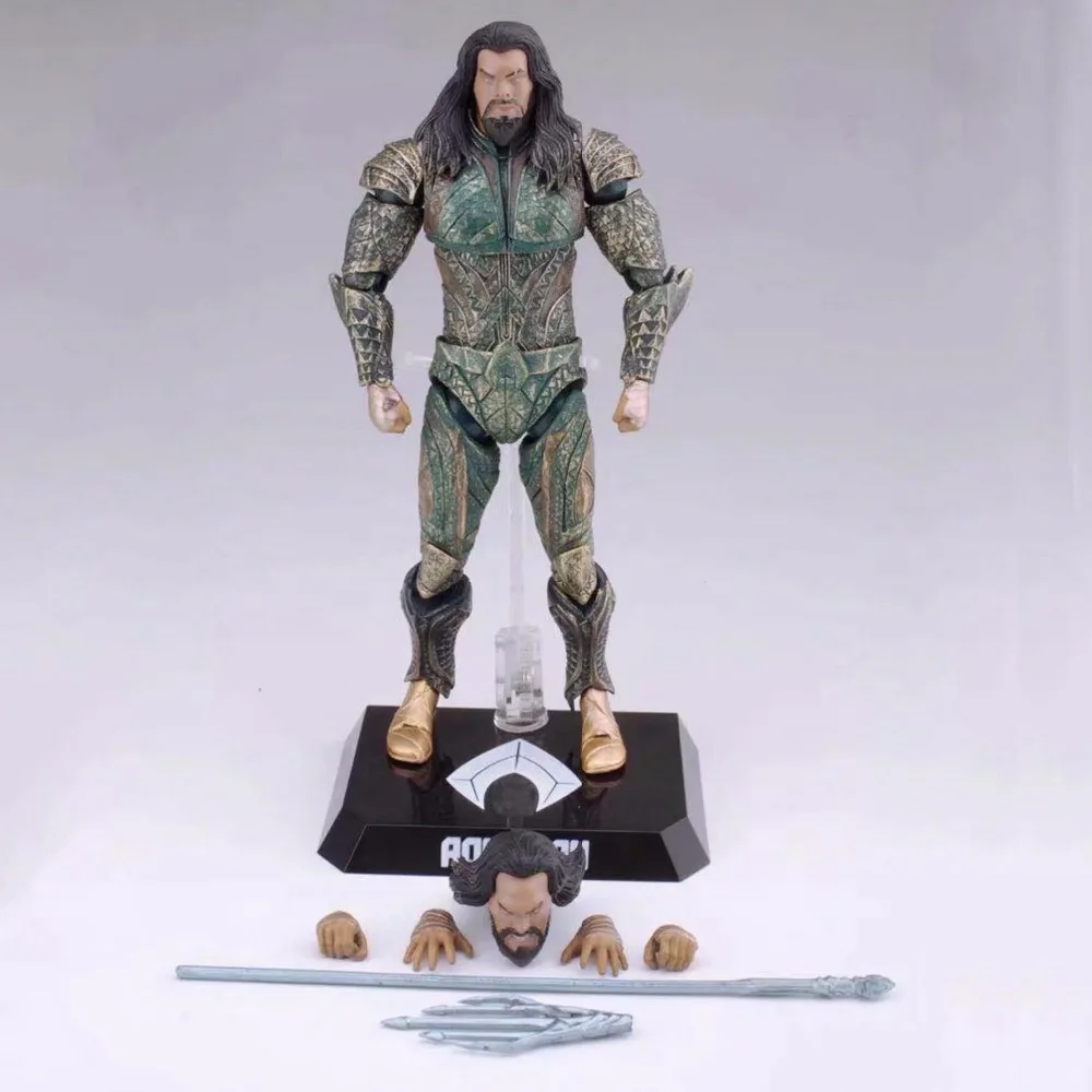 

Anime 21CM Beast Kingdom DC Justice League Dah-007 Aquaman Action Figure Toy Movie Dynamic Collection Model Toys figura