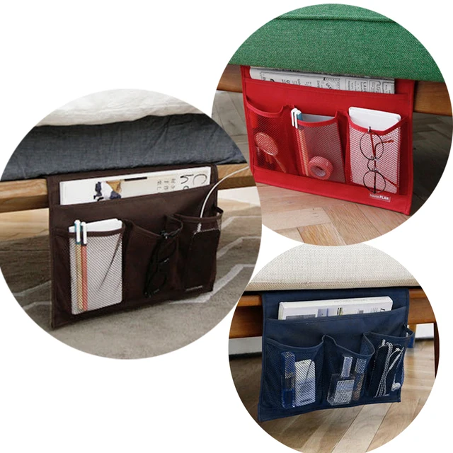 novelty home bedside pocket bed organizer hanging bag phone holder bidorganizer
