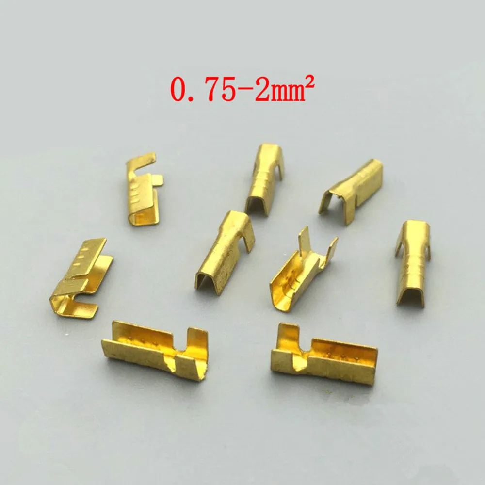 

100pcs/lot 452-3 U-shaped terminal tab cold inserts connectors / terminal connector cable / wire cable lug,0.75-2mm2
