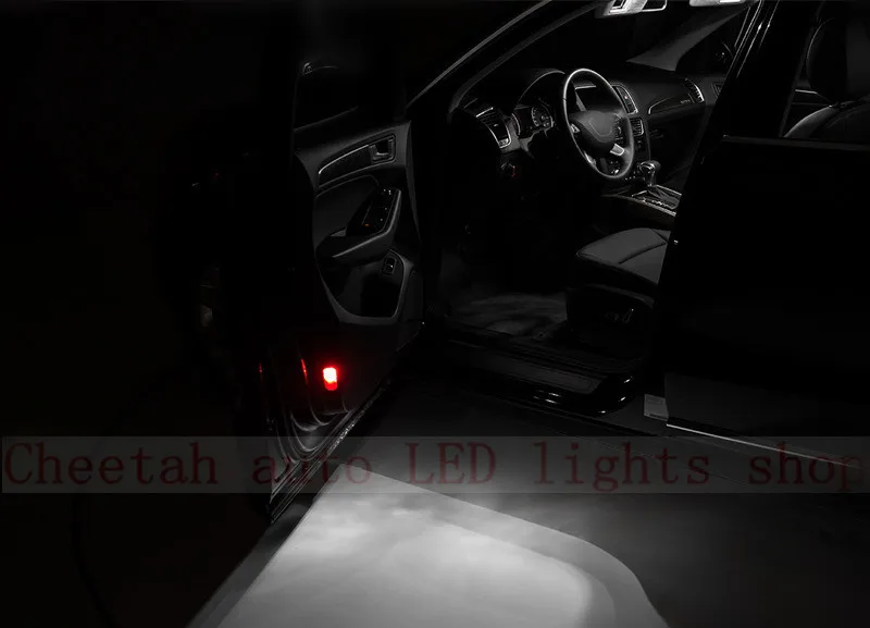 Tcart 22 шт. без ошибок авто светодиодный лампы подсветка для салона автомобиля комплект лампы для чтения купольные Светильники для Audi Q5 SQ5 аксессуары 2009