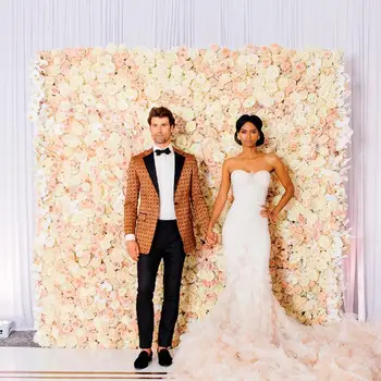 

Artificial Flower Wall 40x60cm Rose Hydrangea Flower Background Wedding Flowers Home Party Wedding Decoration Accessories