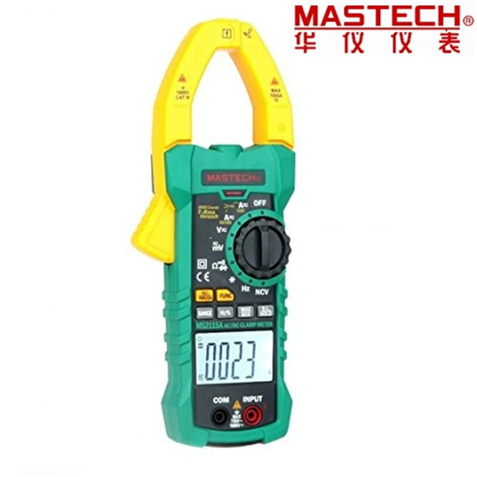 

2017 New Mastech MS2115A 6000 Counts True RMS Digital Clamp Meter AC/DC Voltage Current Tester with INRUSH and NCV Measurement