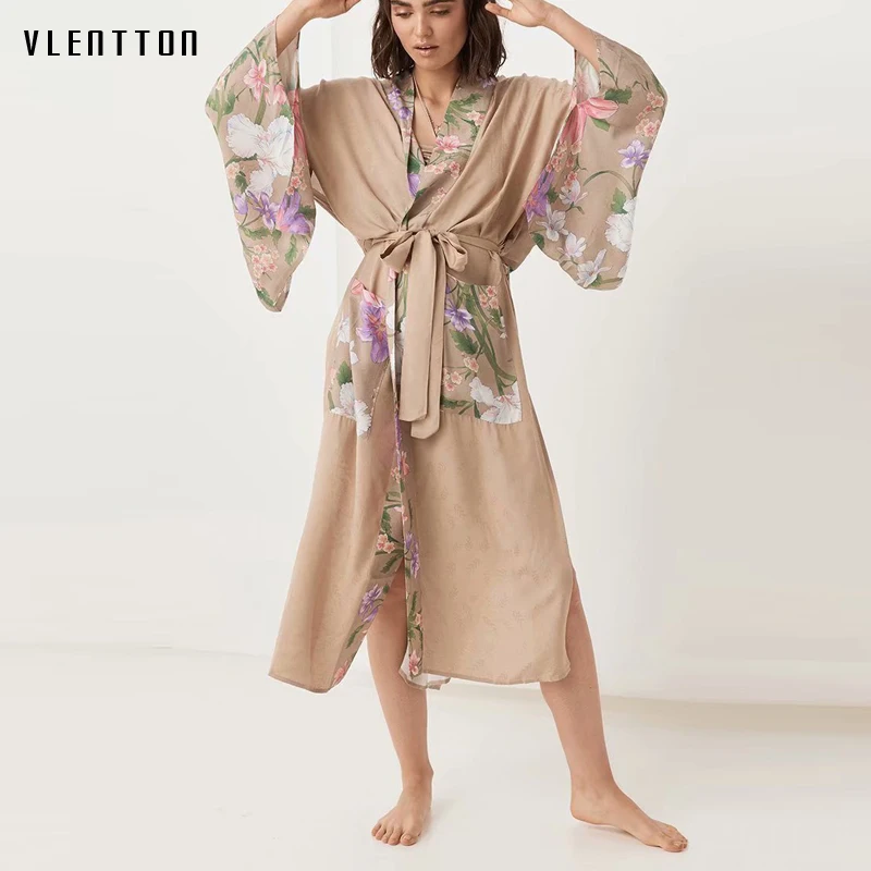 

Boho Vintage Floral Print Cardigan Kimono Women Bohemian V Neck Sashes Batwing Sleeves Ladies Long Blouses Shirt Tops Blusas
