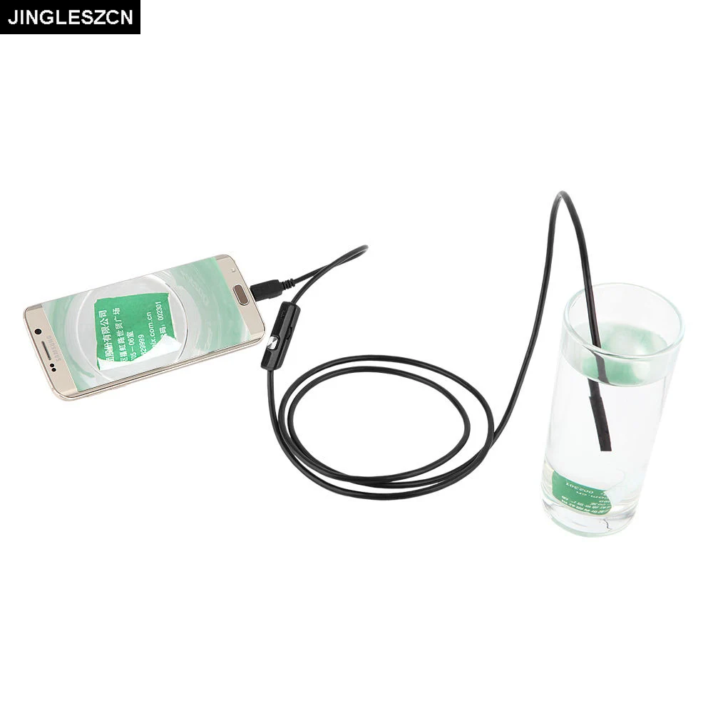 5.5mm USB Endoscope Camera 3 in 1 Android Endoscope With 6 LED 1/1.5/2m Waterproof Inspection Borescope For Android PC Type C