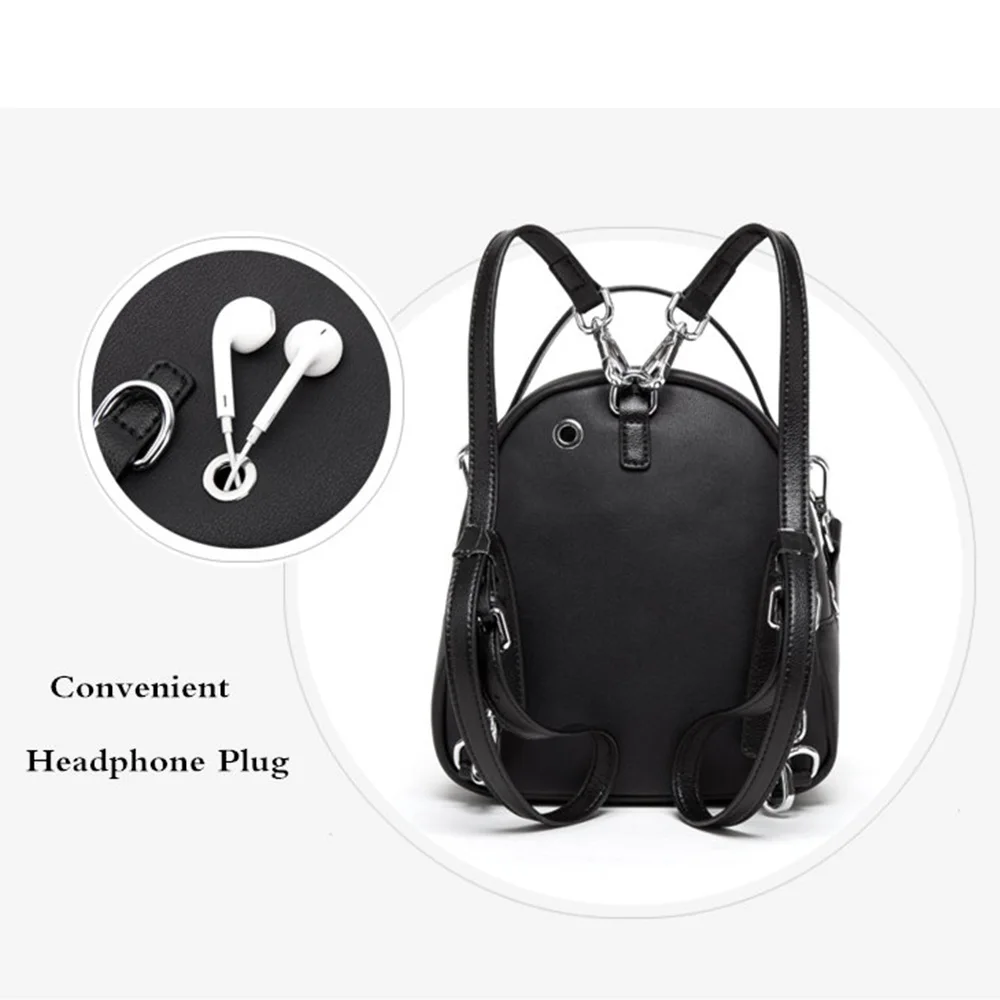 Bisonte DENIM multifunción mochila de mujer de cuero genuino de mujer bolsos de hombro marca de las mujeres, mochila femenina N1553