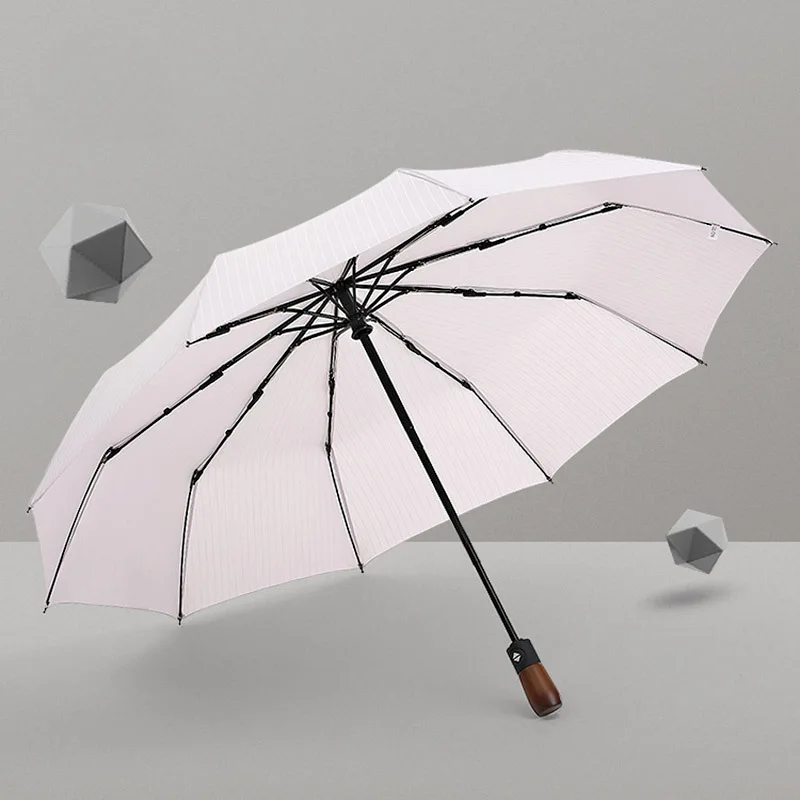 Yesello Ветрозащитный складной автоматический зонт от дождя для женщин, роскошные большие ветрозащитные зонты от дождя для мужчин с черным покрытием