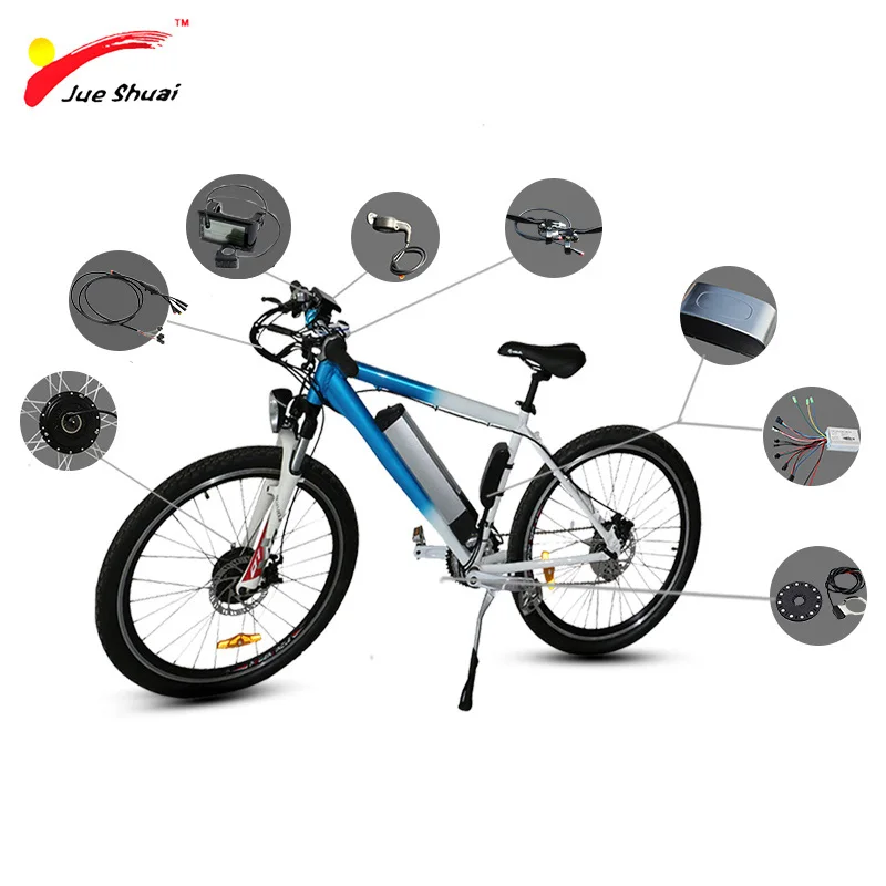 Discount Jueshui Free Shipping 48v 500w Rear Motor Wheel High speed 26*4.0 Powerful Fat Tire Bicycle Mountain Snow Bike Ebike bicicleta 1