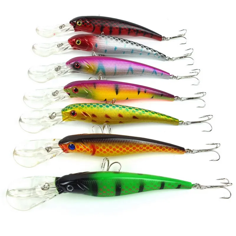 7 шт./set16.5c м/28 г большой воблер minnow Пластиковые Искусственный Минноу Рыболовную