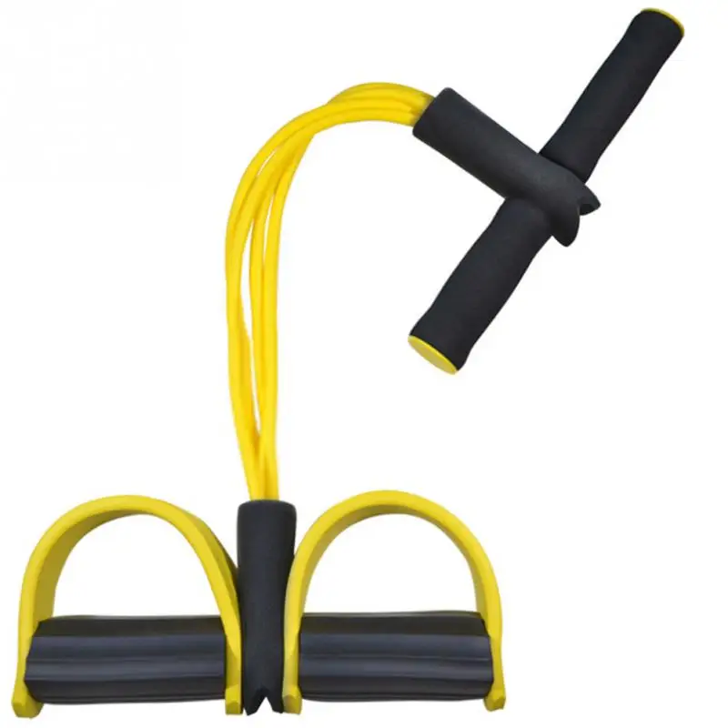 

New 4 Tube Strong Fitness Resistance Bands Latex Pedal Exerciser Women Men Sit Up Pull Ropes Yoga Fitness Equipment