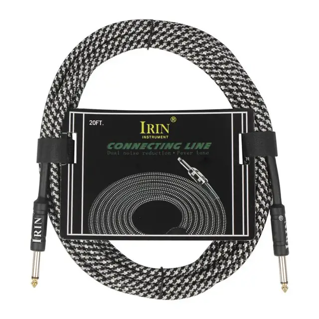 6M 20FT Electric Guitar Bass Cable Audio Cables Speakers Electric Amp