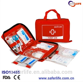 

outdoor sports bag Emergency multi components red first aid kit