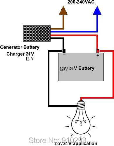 BAC06A 24 В автоматическое интеллектуальное зарядное устройство Модуль 6A Smartgen мощный генератор зарядное устройство s Схема Дизайн адаптер