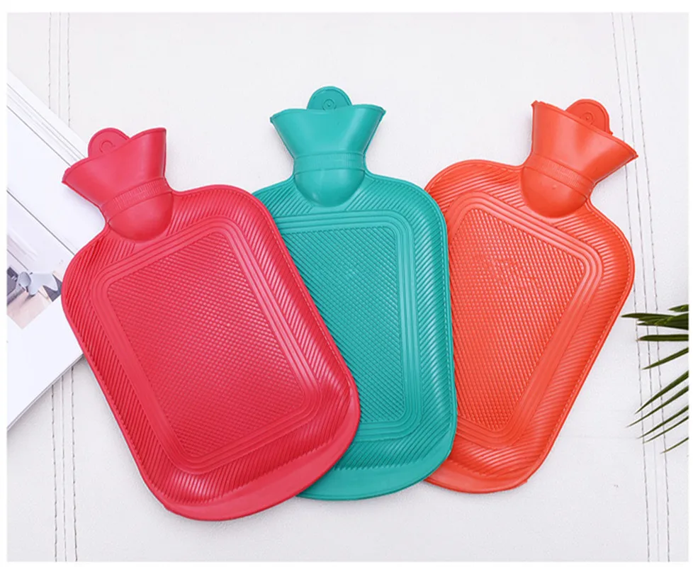 Розлива воды ПВХ Резиновые грелки для горячей воды сумка зимняя теплая горячая вода разноцветная сумка