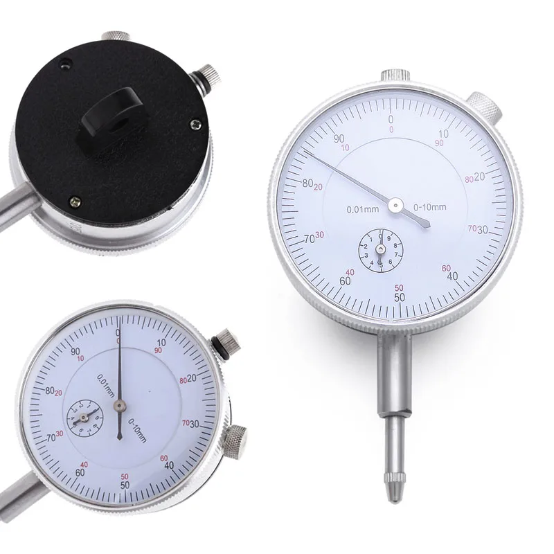

New Hot 1 Pc Accuracy Measurement 0.01mm Instrument Dial Indicator Gauge Precision Auto Car Test Tool