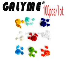 100 шт/партия Новые Цветные A B кнопки брелки D колодки пластиковые подушечки, пригодные для GameboyGBP Карманный GBO DMG Выключатель кнопки