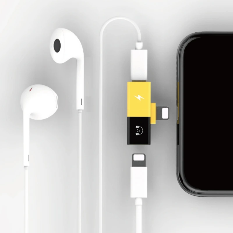 

2 in 1 Charger Cable Adapter For Lightning Jack to Earphone AUX Cable Audio Adapter For iPhone Xs 7 8 Plus X ipad Charging/Audio