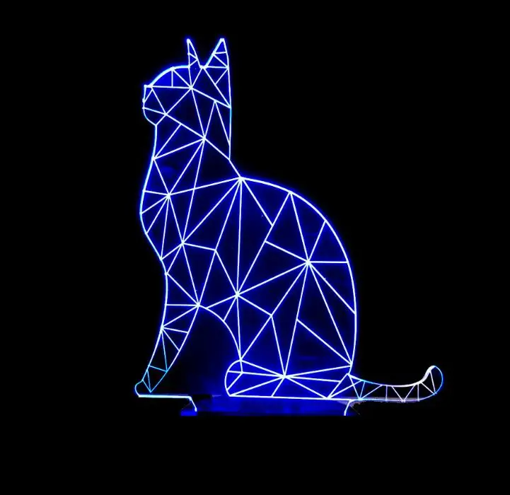 Luzes da Noite da noite 3d usb sensor Tipo1 : Small Night Light