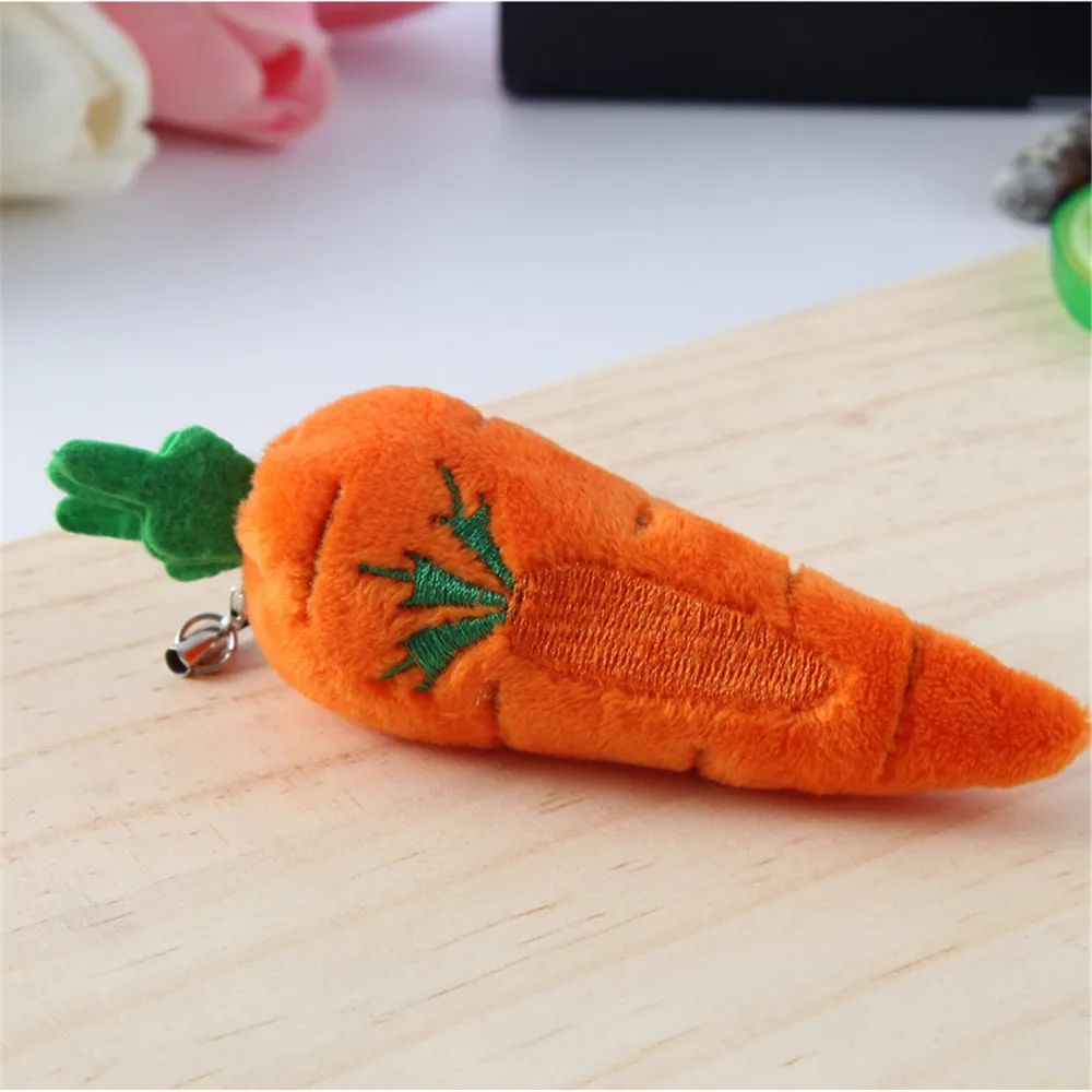 1Pc Vegetable radish Plush Keychain Dolls Pendant Cute Vegetable Plush