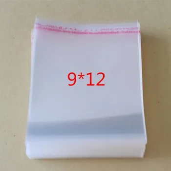 

100 Pcs/Lot Self Adhesive Plastic Bag Self Adhesive Seal Bag Clear Resealable Cellophane/Poly Bags 12*9cm Transparent OPP Bag