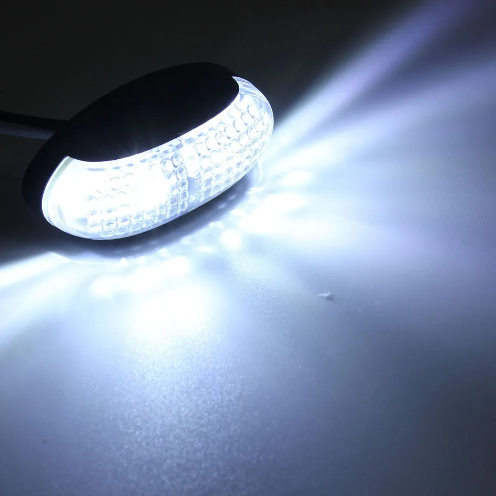 

2PCS 4 LED 12V/24V Clear Truck Van Trailer lights Front Side Marker Light White Rear Indicator Signal Lamp For vw golf Kia Rio