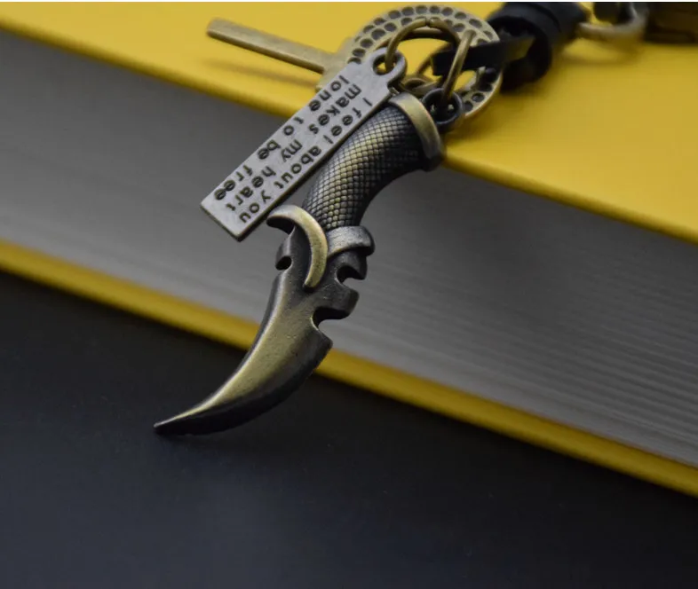 

Mini knives model with keychain function and