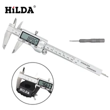 Wholesale prices HILDA Digital Caliper 0-150mm/6″ Stainless Steel Metal Digital Caliper Electronic Micrometer Vernier Caliper Measuring Tools
