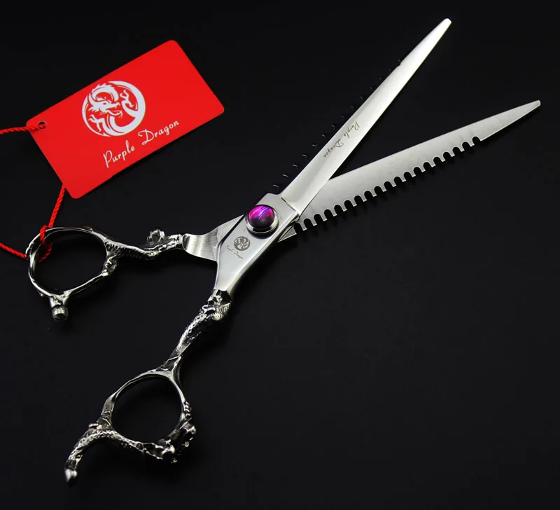 

JP440C 7.0Inch Big Cutting Scissors,Professional Hair Shears with Dragon Handle for Salon Hairdressers,Free Case 1pcs LZS0533