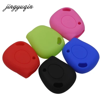 Keyforkess 30 pz/lotto Silicone 1 pulsante caso chiave dell'automobile misura per Renault Megane Clio Scenic 1BN IR telecomando Fob Protector