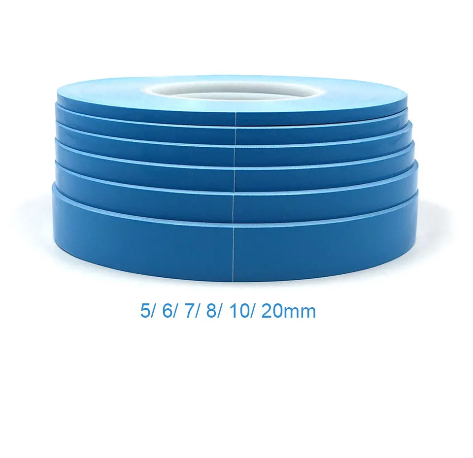 5M per Roll 5mm 6mm 7mm 8mm 10mm 20mm Double Side Ahesive Tape for IC Cooling Pin Fixed LED COB Light Heatsink Thermal Glue Tape (1)