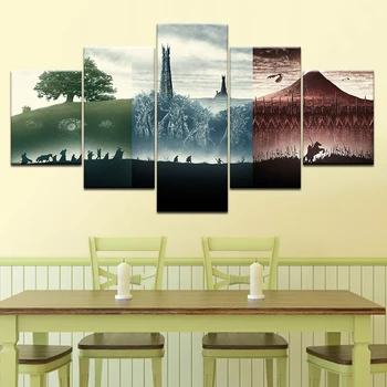 

5 pcs,Full Square 5D DIY Diamond Painting The Lord of the Rings Full diamond Embroidery Cross Stitch Rhinestones Y2813