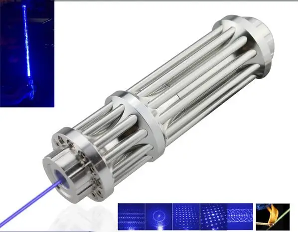 

Military Powerful 10 Mile Laser Pointer High Powered Burning Blue Laser Pointer 80000m Laserpen Box+5 caps+Charger
