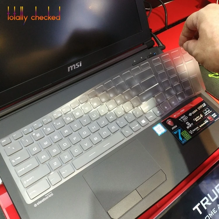 

For MSI GS70 GS60 GT72 GE62 GE72 PE60 PE70 GT62 GL62 GL62M GP62 GL63 GL72 GP72 PE62 17.3/15.6 inch Keyboard Cover Protector skin