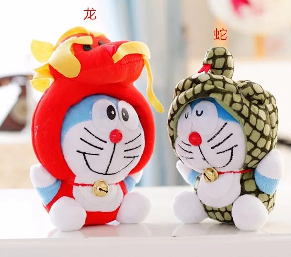 7 "12 шт./лот двенадцать Зодиак Doraemon плюшевые куклы милые мягкая игрушка Kawaii подарок свадебный подарок игрушки для детей Высокое качество