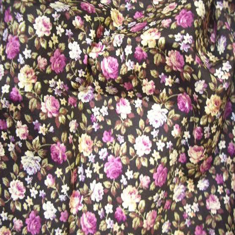 Хлопчатобумажная Поплиновая ткань с цветочным принтом 50x145 см|cotton poplin fabric|poplin