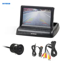 DIYSECUR 4.3 pollici Pieghevole TFT LCD Car Monitor HD Vista Posteriore di Sostegno D’inversione Videocamera per auto Sistema di Parcheggio Caricabatteria Da Auto