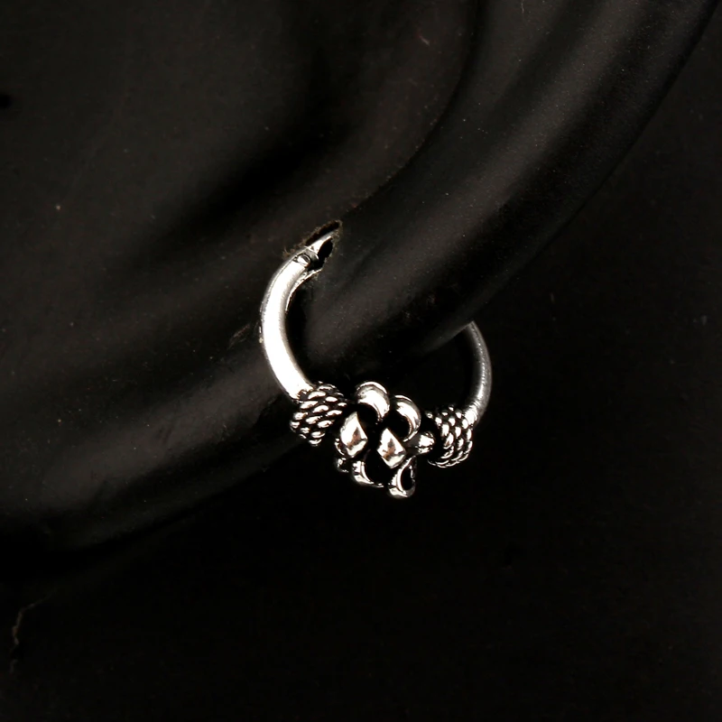 GEOMEE 1 пара 10 мм Европейский Племенной Винтаж серебро маленькое кольцо серьги круг мини Brincos обручи Pendientes женские ювелирные изделия E202