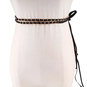 

Thin belt Weave Tassels decorate Woman New Summer Waist Chain fashion