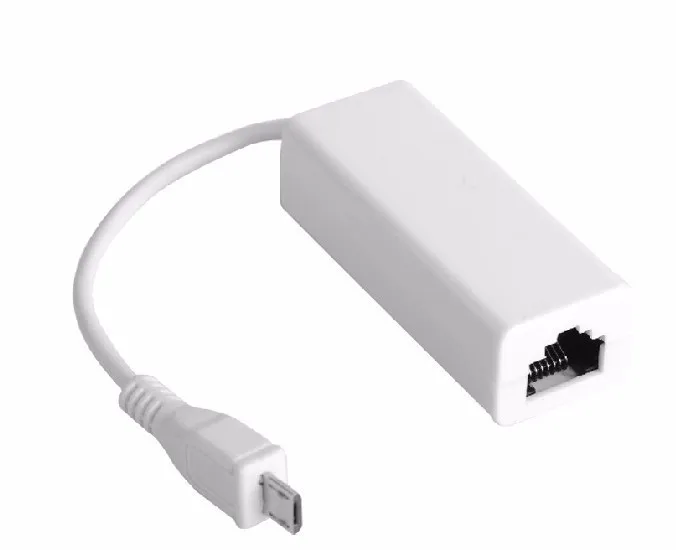 Белый Micro USB к RJ45 конвертер Ethernet сетевой карты сетевой адаптер для Win XP WIN 7 8 для Android Планшеты