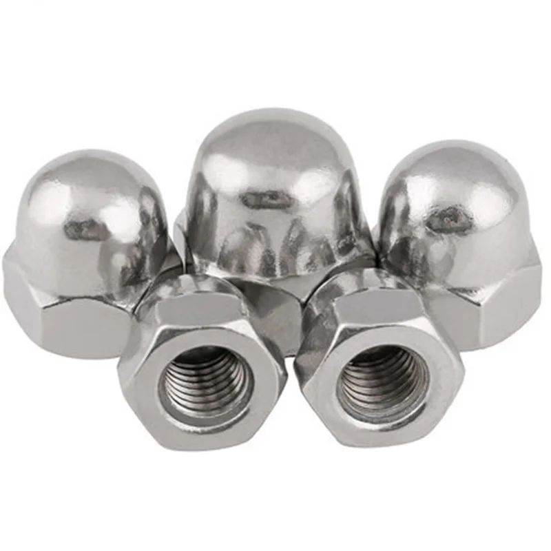 

1pcs M10 M12 M14 M16 M20 304 stainless steel cap nut nuts decorative screw caps