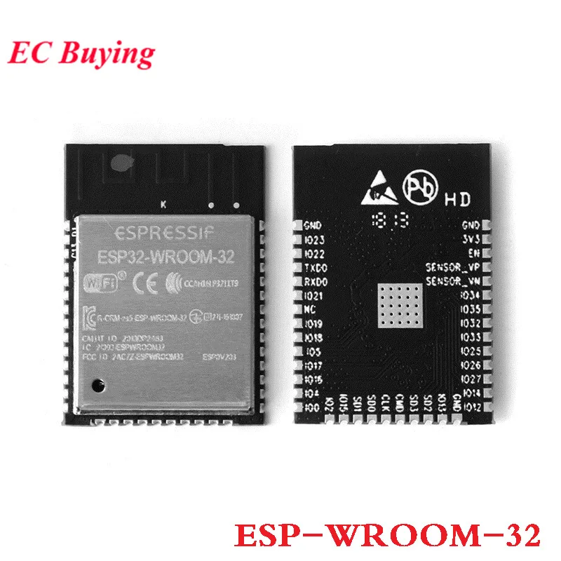 ESP WROOM 32 WiFi + Bluetooth Module ESP32 Bluetooth and WIFI Dual Core ...