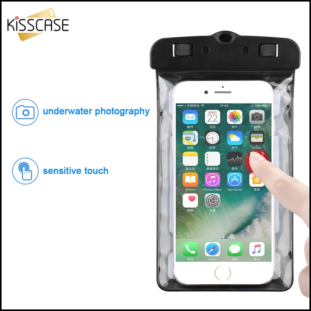 Чехол KISS IPX8, водонепроницаемый чехол для iPhone, для плавания, дайвинга, чехол для телефона, чехол под водой для samsung S10 note 9 huawei mate 20