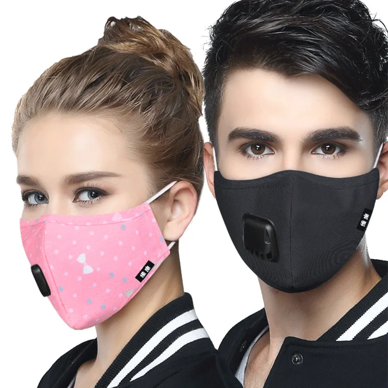 

Anti Pollution Mask Mouth Face Mask N95 Respirator Dust Mask PM2.5 Maska 5 Layers Washable Cotton korean Mouth Muffle Masks