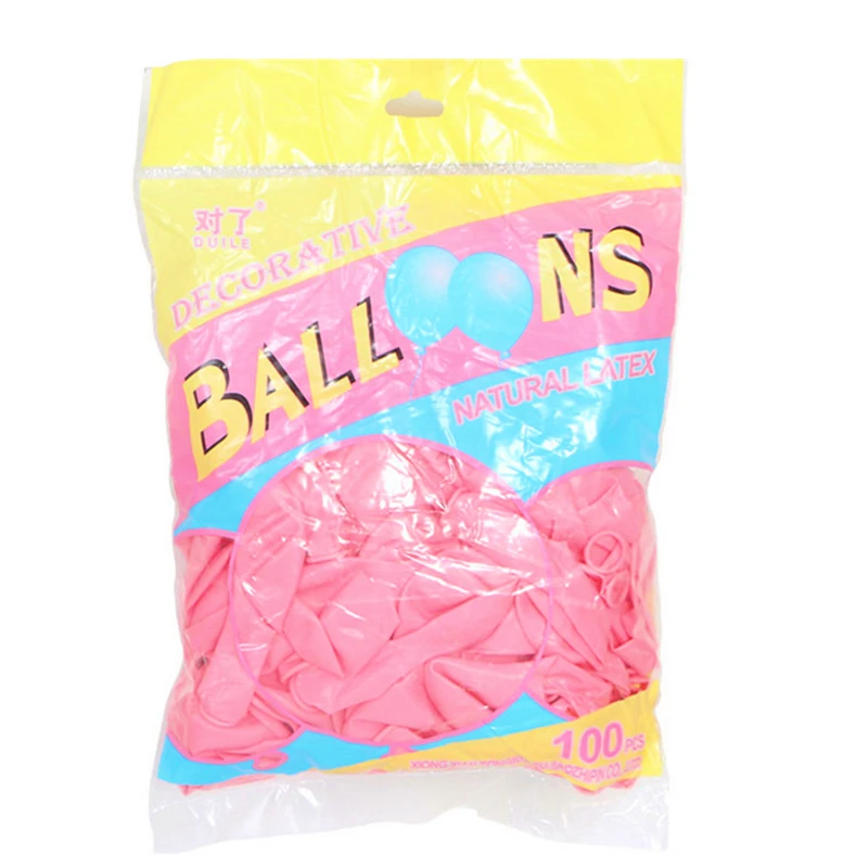 pink 100 шт. 10 дюймов латексные мгновенной проявки Macaroon шар сладкий наряды на свадебную вечеринку украшение шары ребенок день рождения красочный воздушный шар арки шар 66 - Цвет: pink