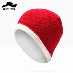 WEARZONE Лидер продаж Вязание шляпа зимняя шапка для мужчин Skullies шапочки Теплый Кепки человек Шапка-бини высокое качество головные уборы