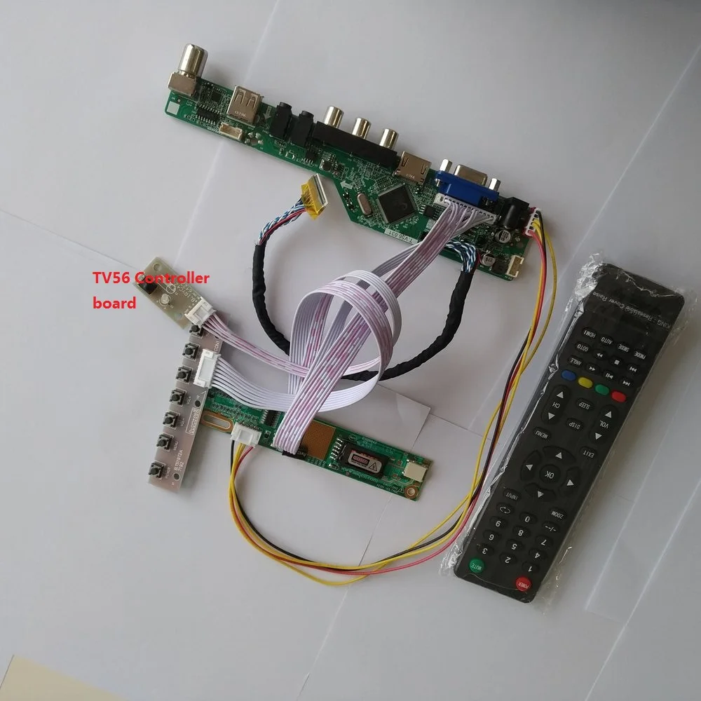Для LTN141WD-L07 1 лампы 14," плата контроллера VGA HDMI USB AV цифровой сигнал 30pin разрешение телевизионный интерфейс модуль 1440X900