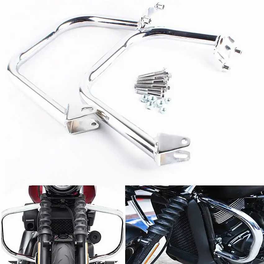 

Crash Bars Engine Guard Protection For Street 500/750 2015 2016 Steel Chrome
