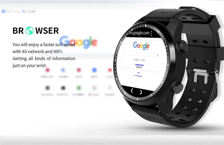 KingWear KC06 4G Smartwatch телефон 1,3 дюймов Android 6,0 MTK 6737 1,2 ГГц 1 ГБ ОЗУ 16 Гб ПЗУ 620 мАч встроенное напоминание о сидячем положении